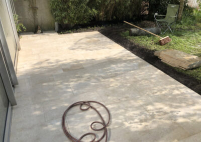 Bestraten van tuin